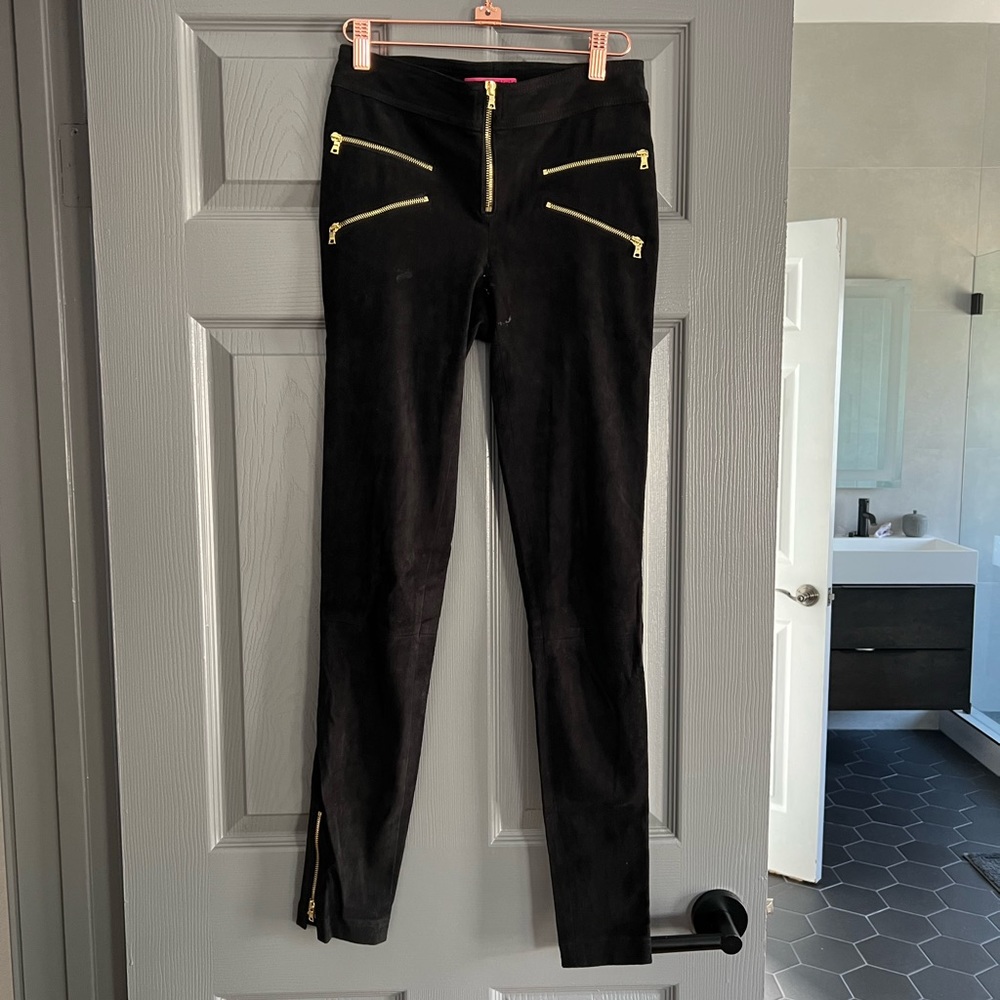 Alice and Olivia suede pants